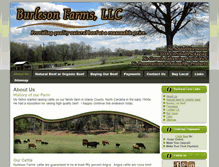 Tablet Screenshot of burlesonbeef.com